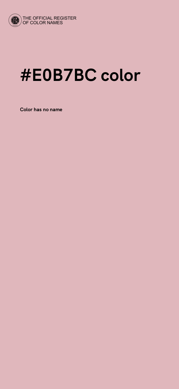 #E0B7BC color image