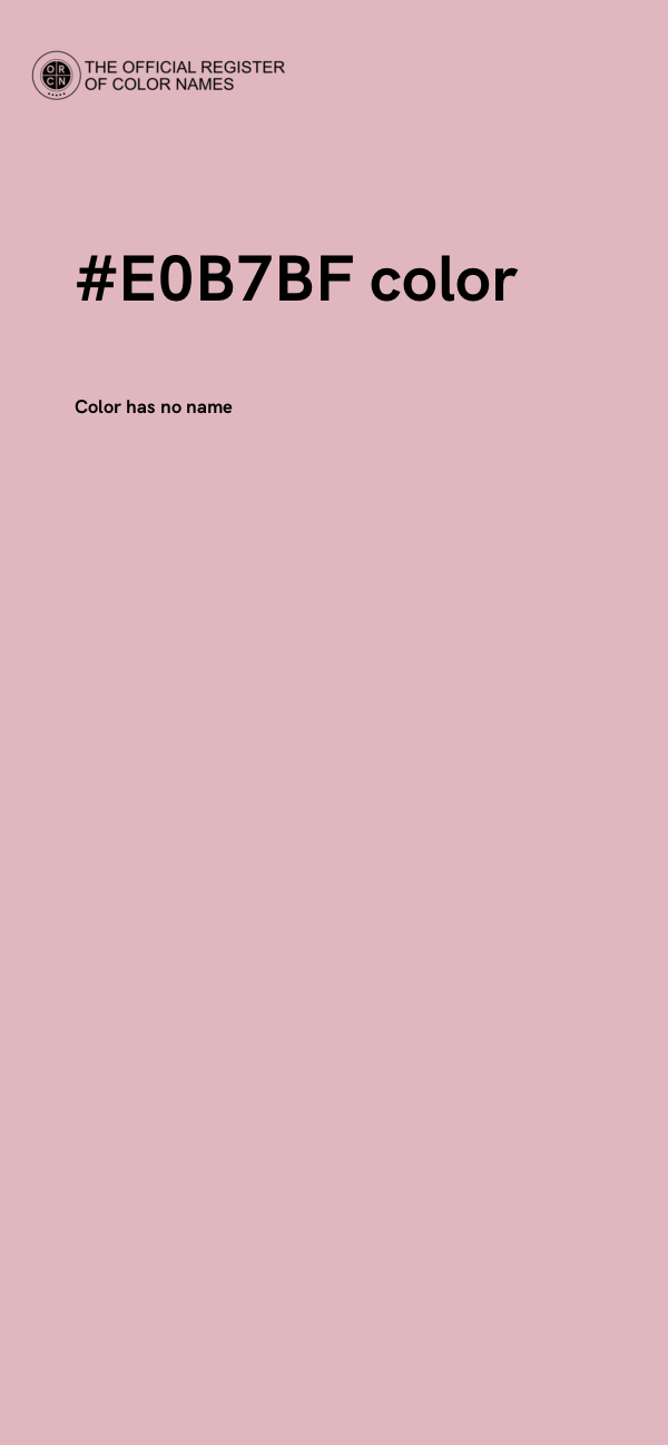 #E0B7BF color image