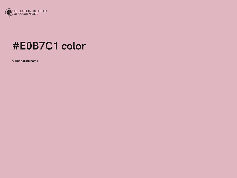 #E0B7C1 color image