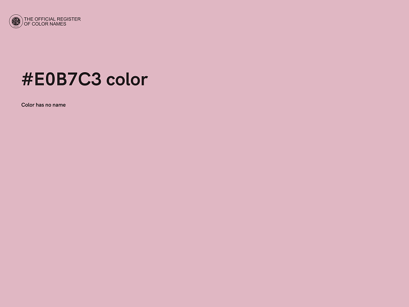 #E0B7C3 color image