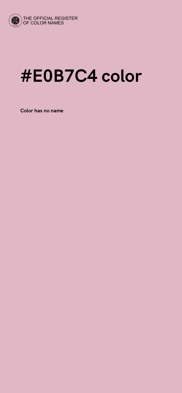 #E0B7C4 color image