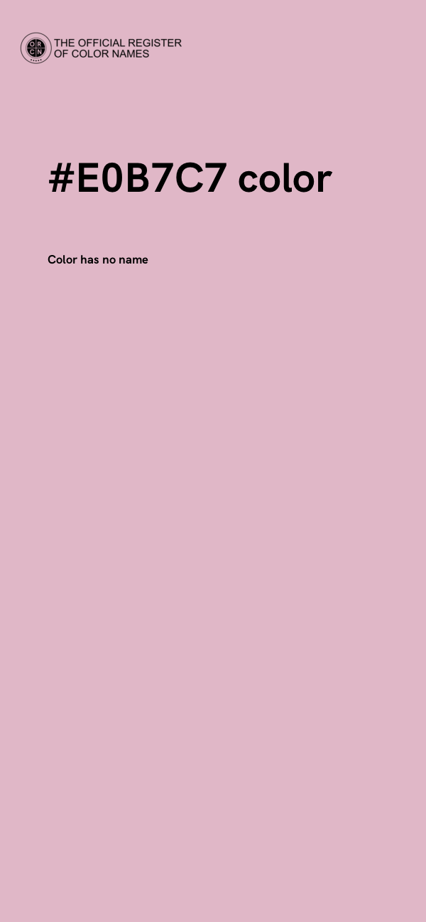 #E0B7C7 color image