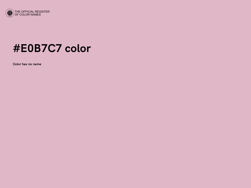 #E0B7C7 color image