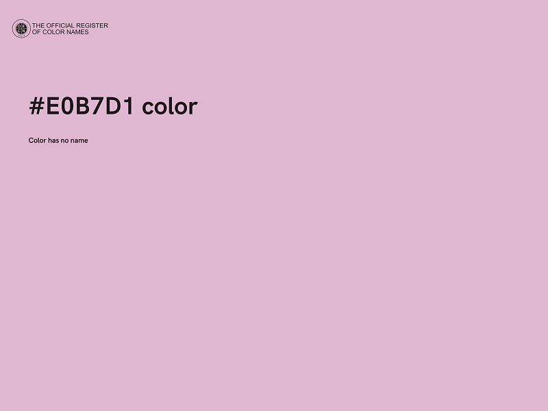 #E0B7D1 color image