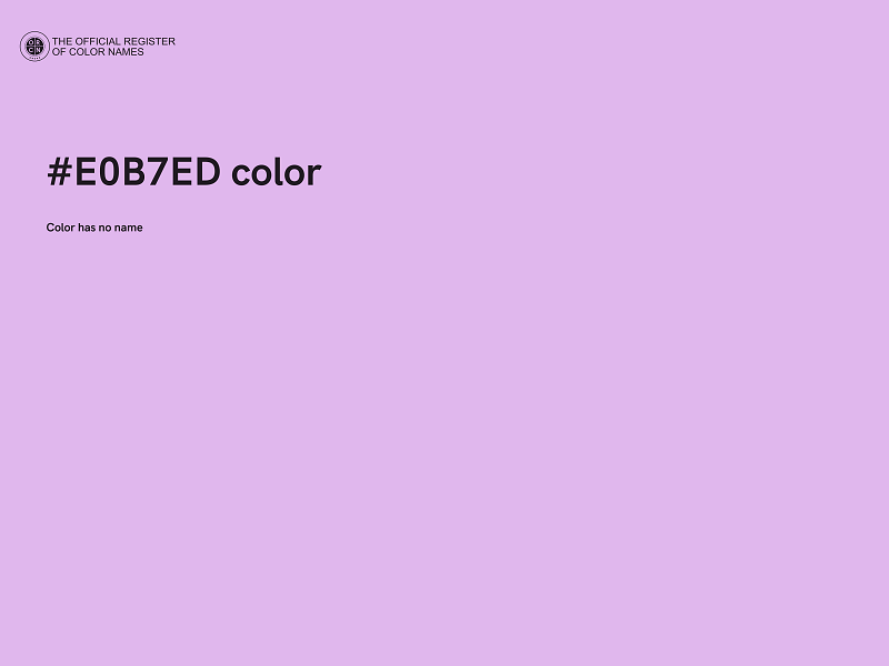 #E0B7ED color image