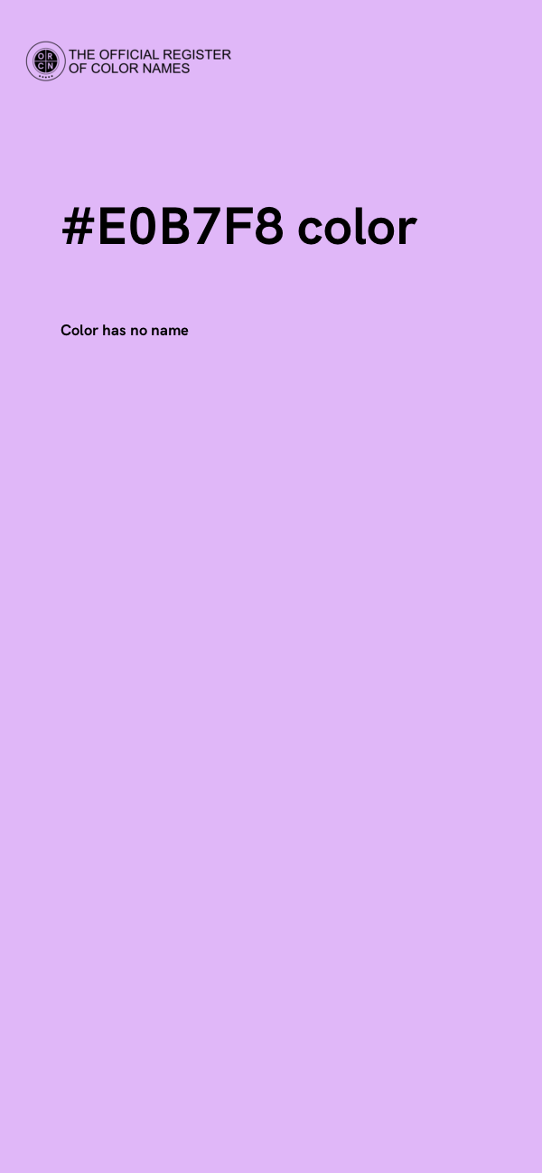 #E0B7F8 color image