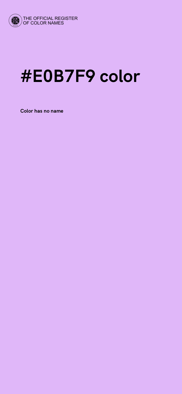 #E0B7F9 color image