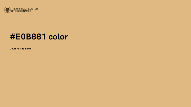 #E0B881 color image