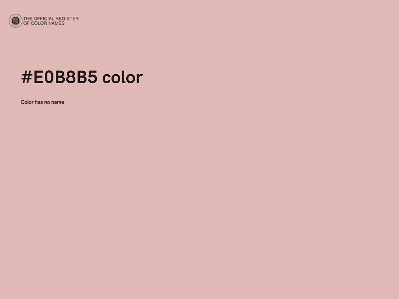 #E0B8B5 color image