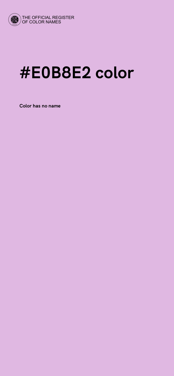 #E0B8E2 color image