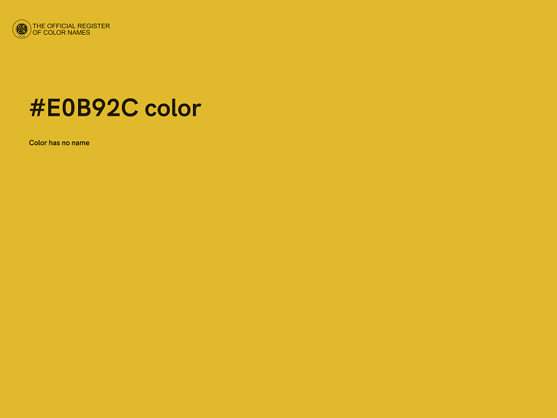 #E0B92C color image