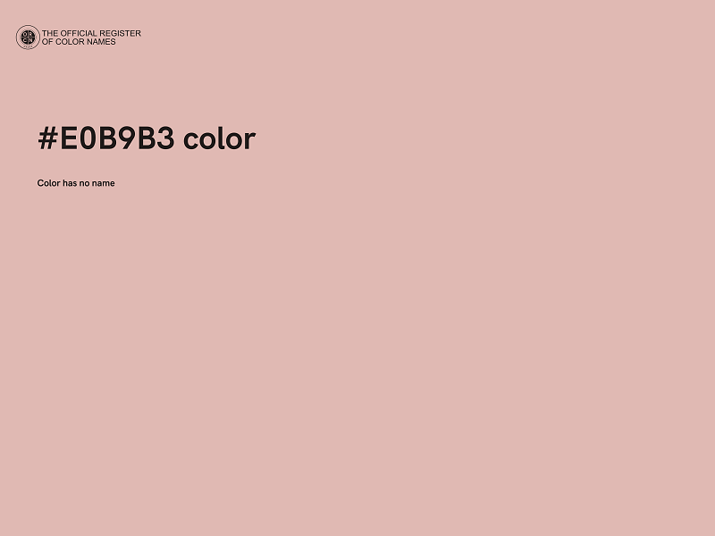 #E0B9B3 color image