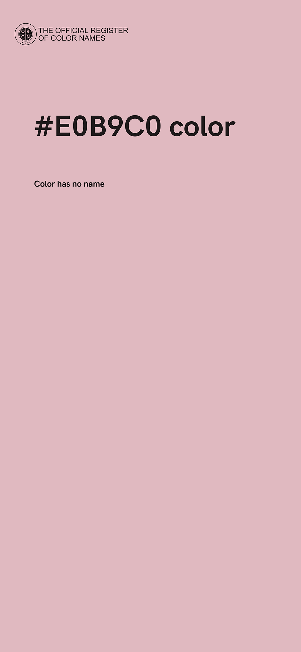 #E0B9C0 color image