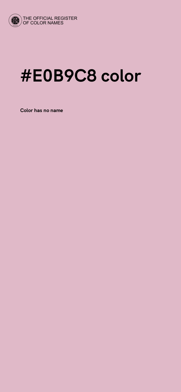#E0B9C8 color image