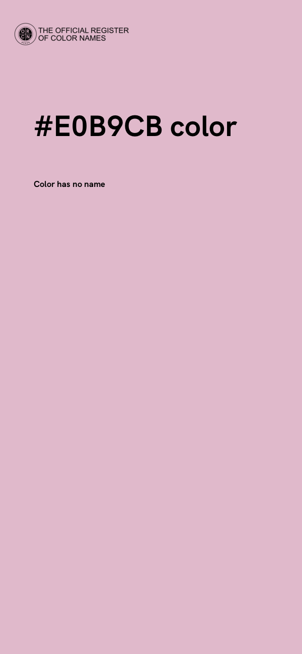 #E0B9CB color image