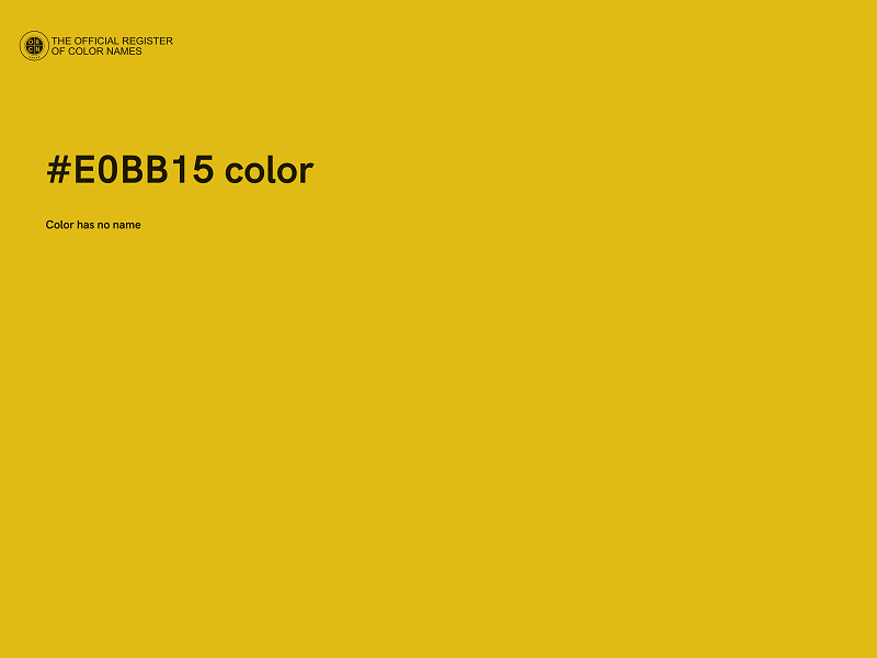 #E0BB15 color image