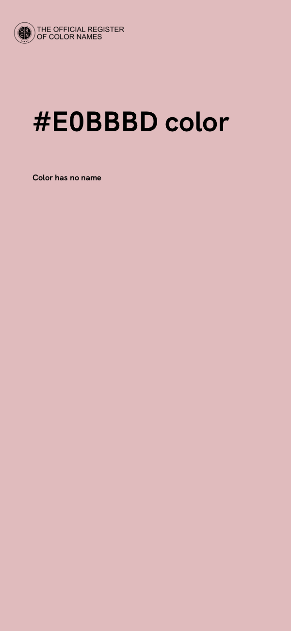 #E0BBBD color image