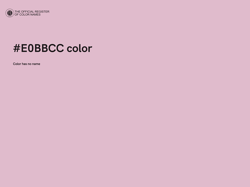 #E0BBCC color image