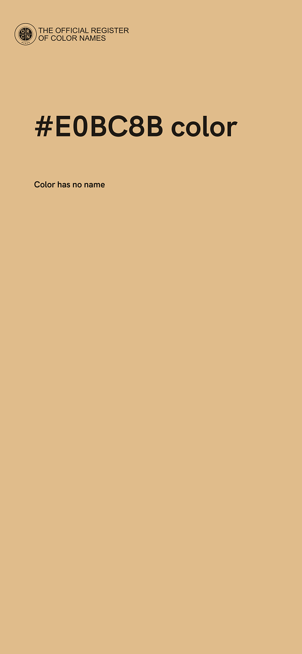 #E0BC8B color image