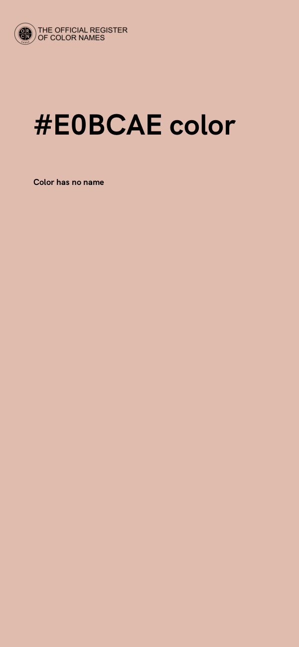 #E0BCAE color image