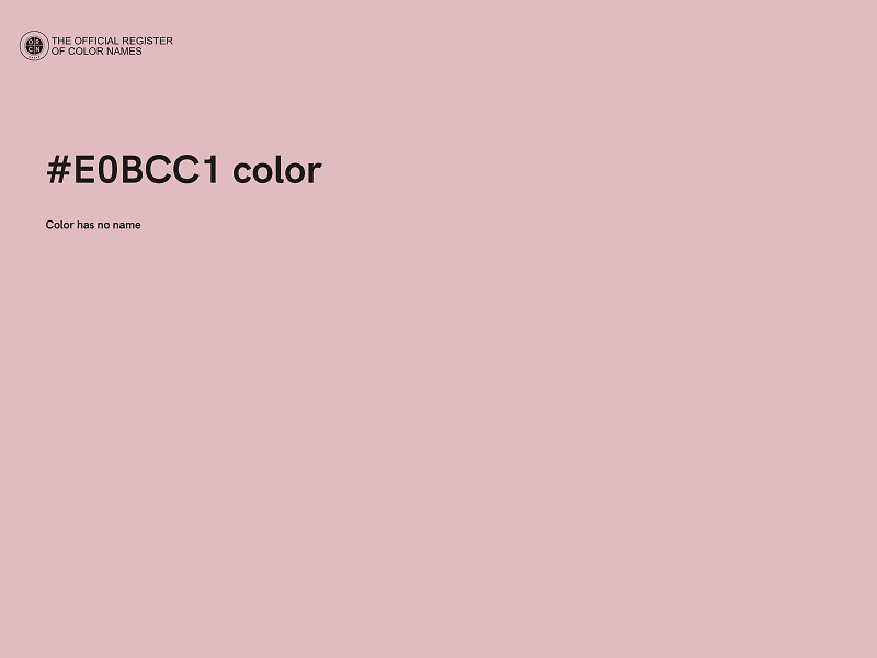 #E0BCC1 color image