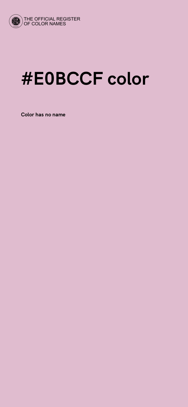#E0BCCF color image