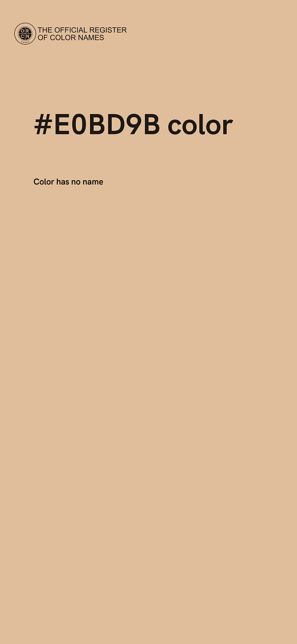 #E0BD9B color image