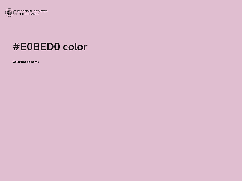 #E0BED0 color image