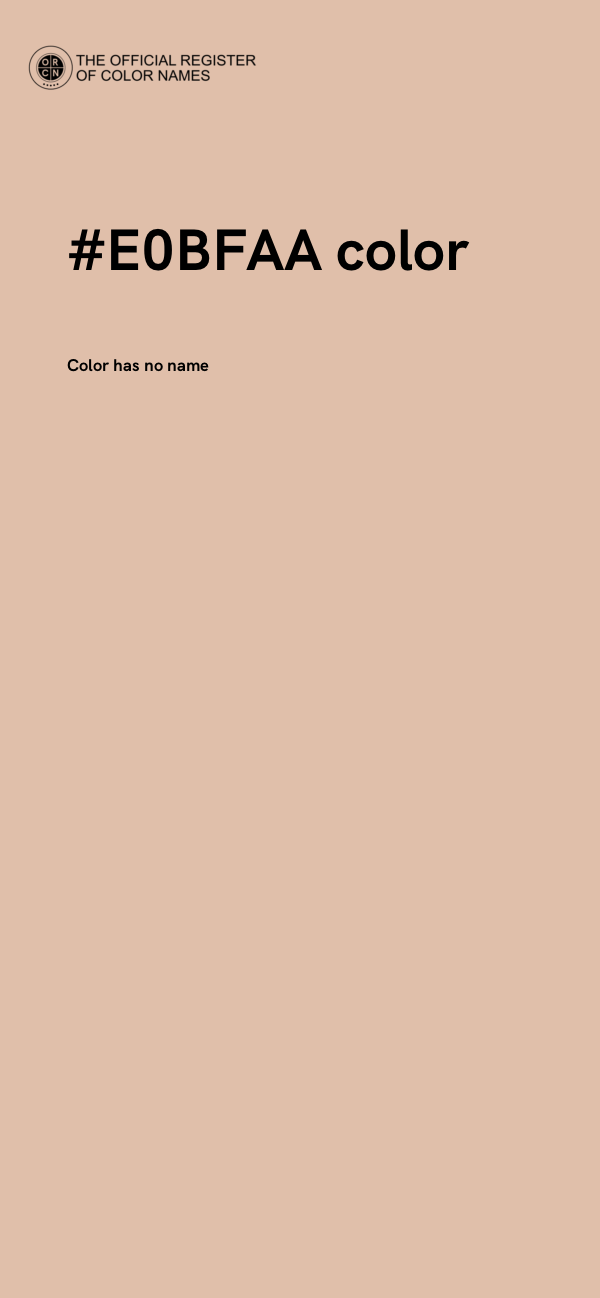 #E0BFAA color image