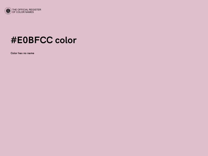 #E0BFCC color image
