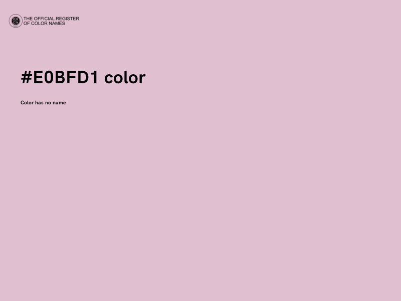 #E0BFD1 color image