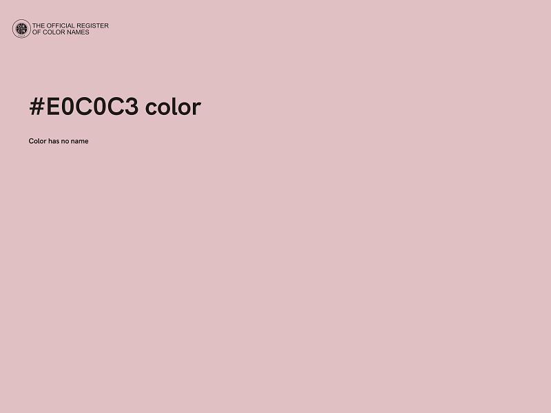 #E0C0C3 color image