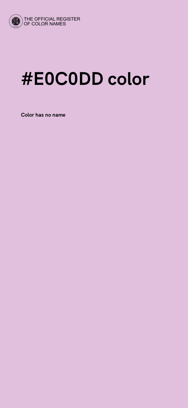 #E0C0DD color image