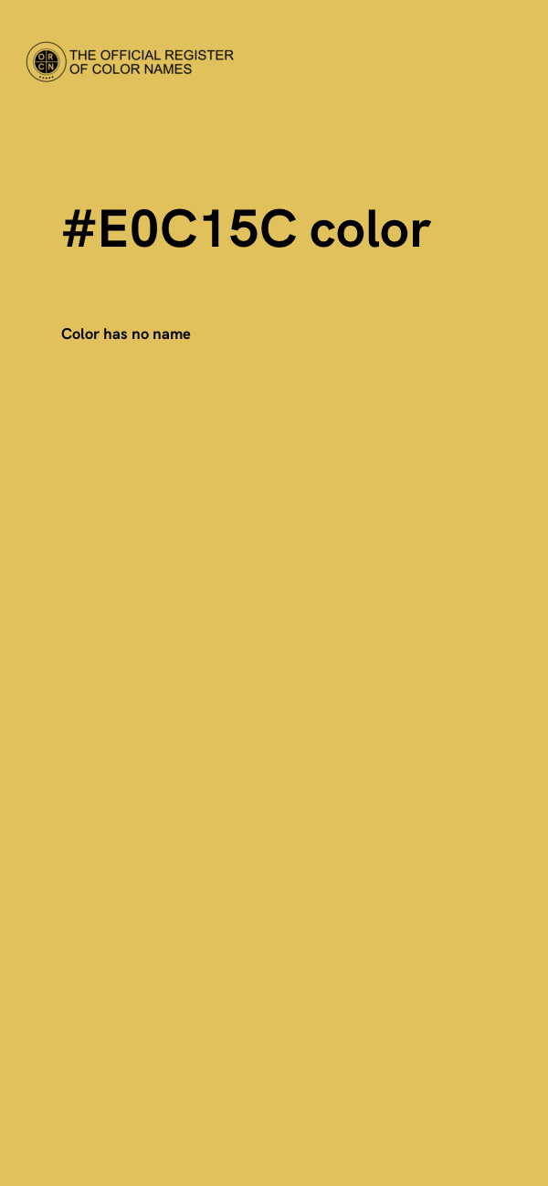 #E0C15C color image