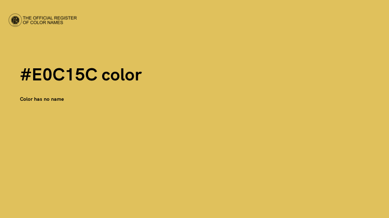 #E0C15C color image