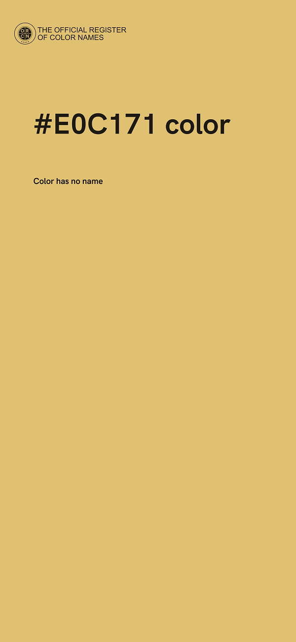 #E0C171 color image