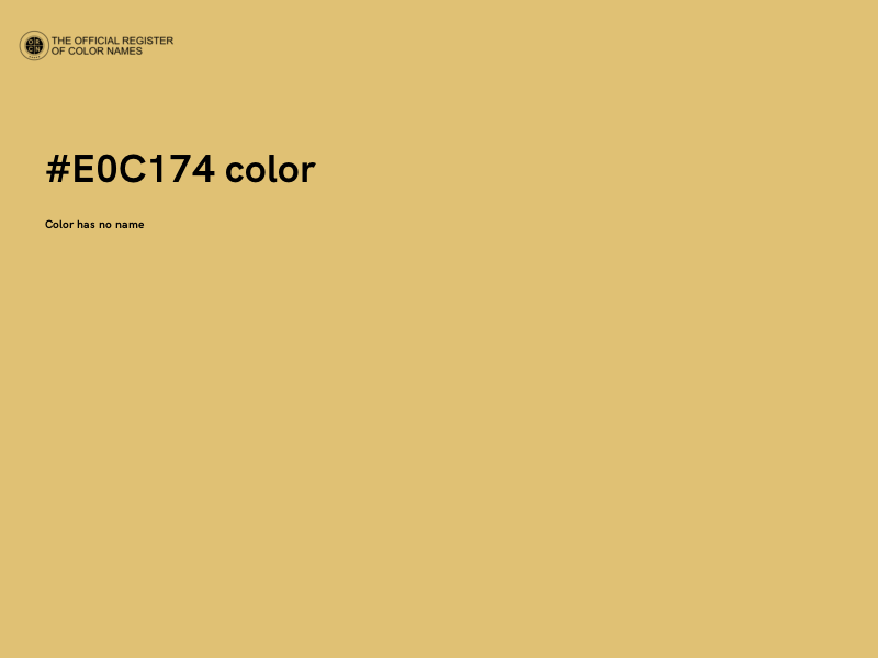 #E0C174 color image