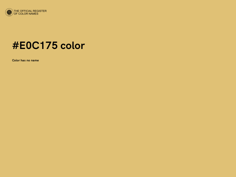#E0C175 color image