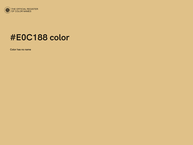 #E0C188 color image