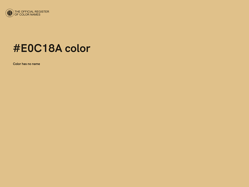 #E0C18A color image