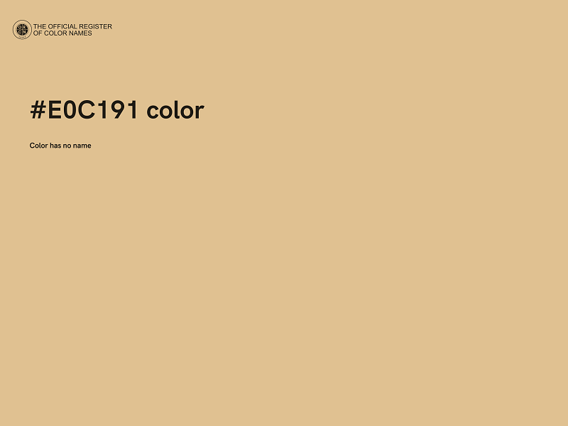 #E0C191 color image