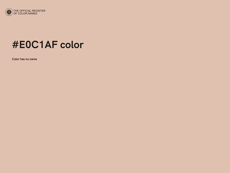 #E0C1AF color image