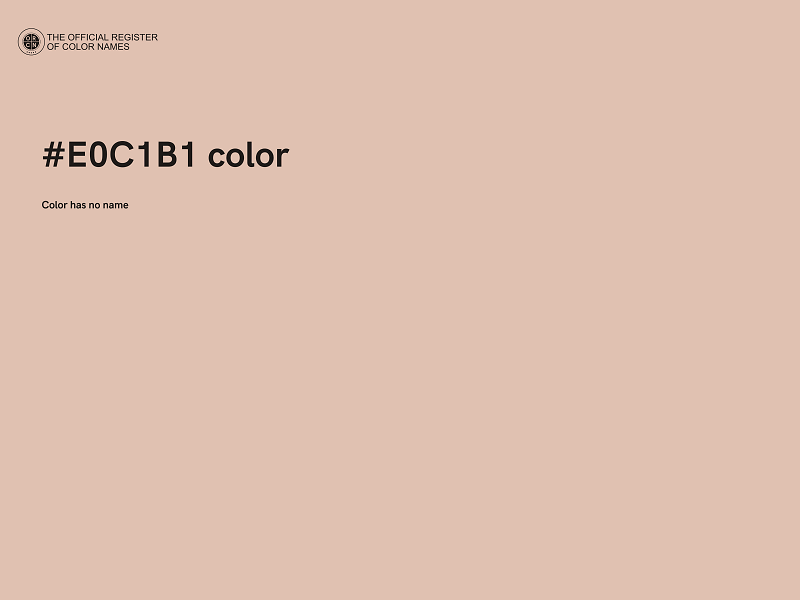 #E0C1B1 color image