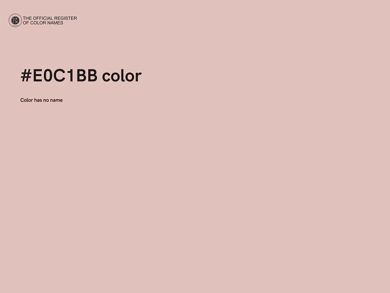 #E0C1BB color image