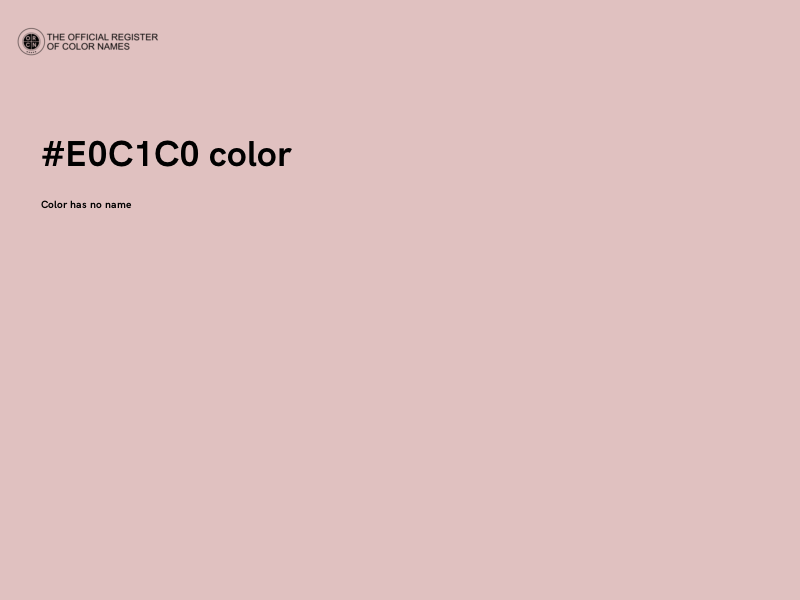 #E0C1C0 color image