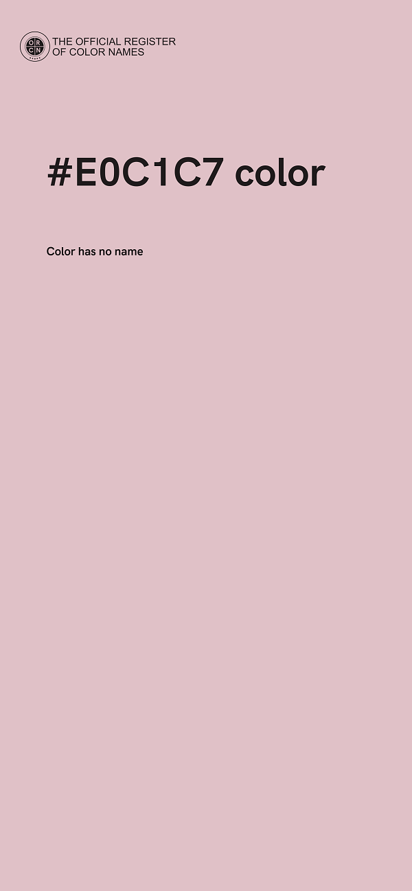 #E0C1C7 color image
