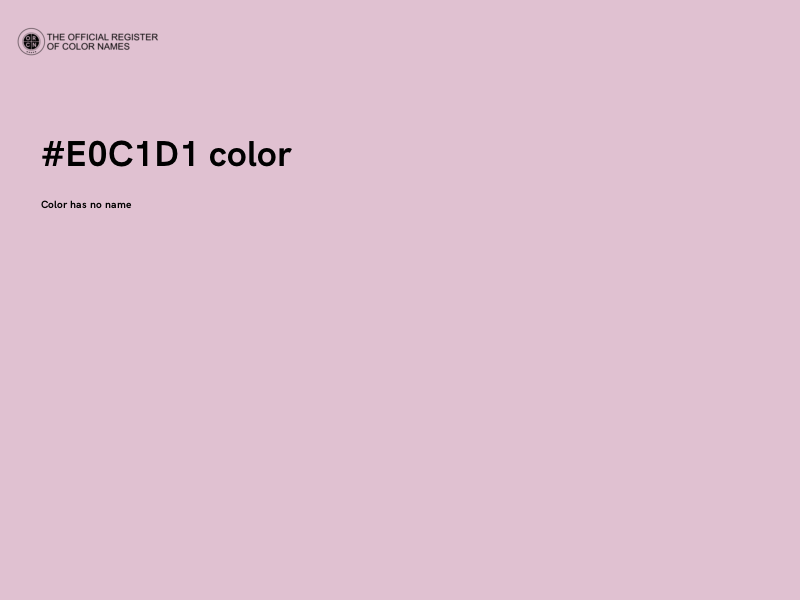 #E0C1D1 color image