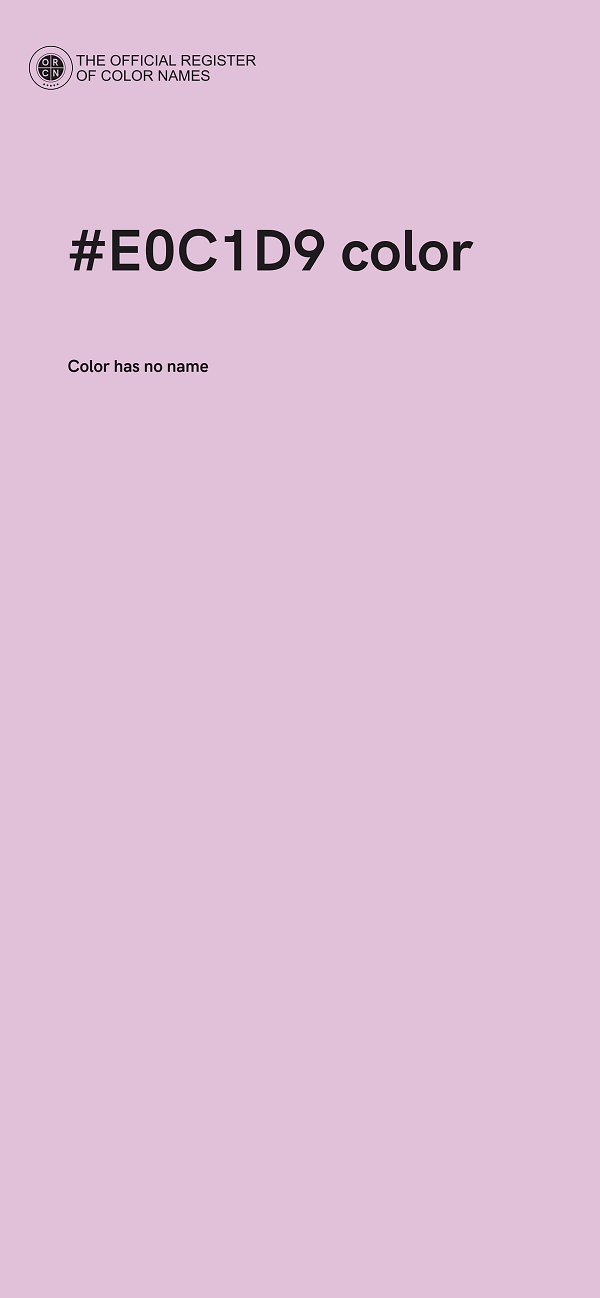#E0C1D9 color image