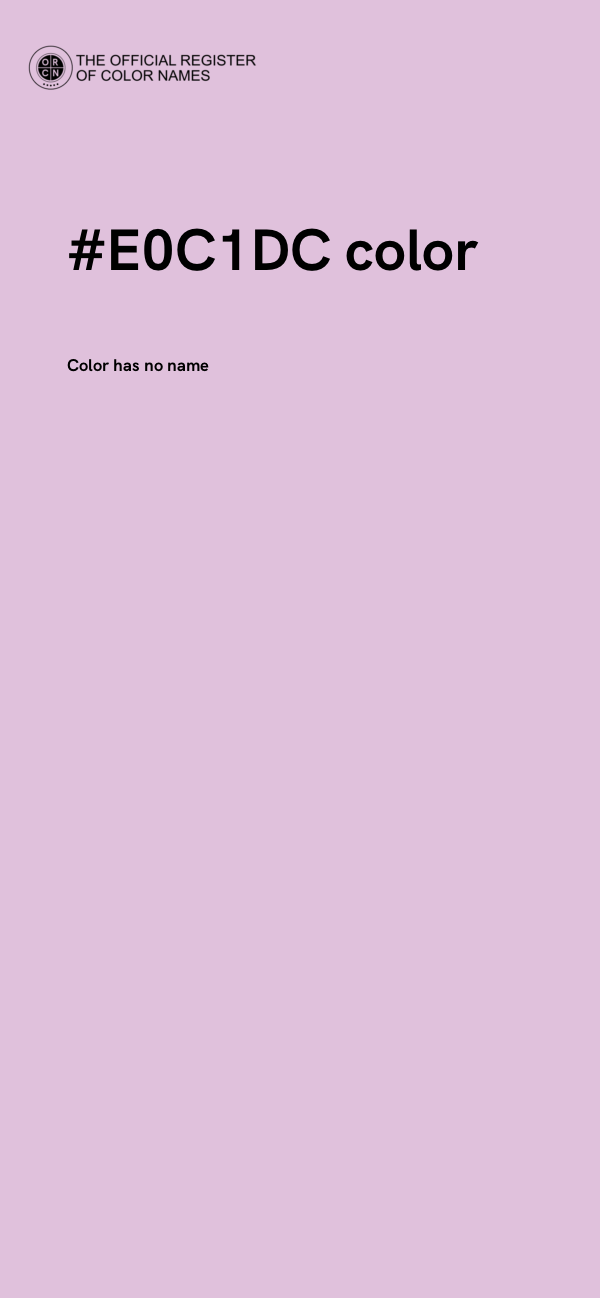 #E0C1DC color image