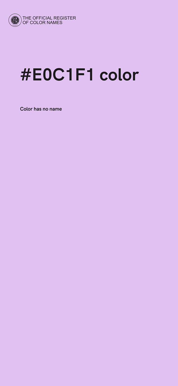 #E0C1F1 color image